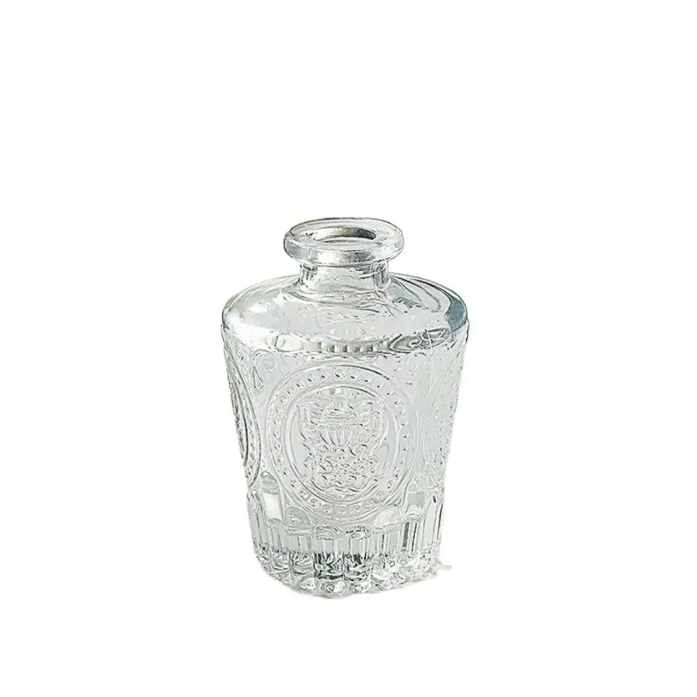 vase transparent gravé classique décoration intérieure plante hydroponique maison festive