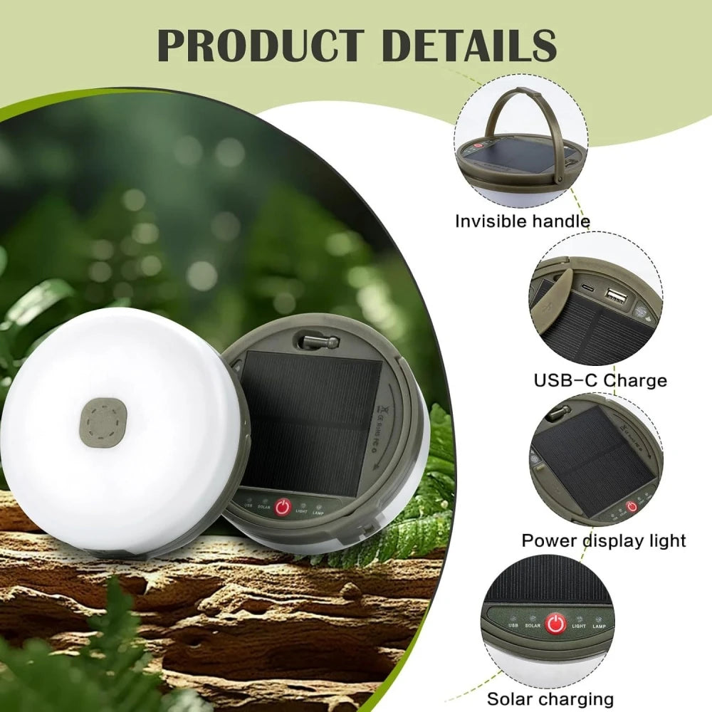 lanterne portable solaire guirlande led multicolore camping extérieur arboré noëlextérieur pluieusb rechargeableled multicolore