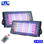 projecteur led noir multicolore ip65 moderne télécommande 220v 50w aluminium