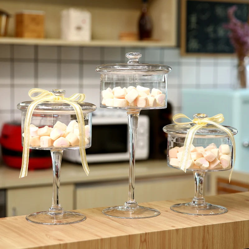 pots verre transparents réutilisables qualité alimentaire vintage marshmallows décoration maison mariage