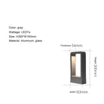 lampe solaire noire moderne ip65 7w 30cm 60cm 80cmextérieur décoration paysagèrealuflux lumineux