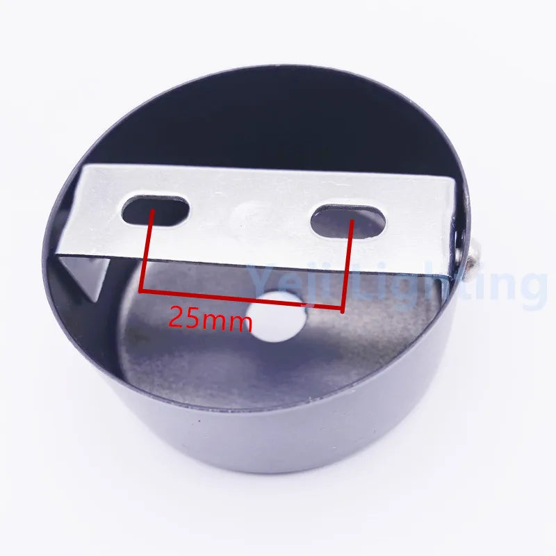 support lampe moderne métal noir blanc chrome or dia 60mm