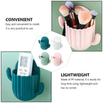 porte brosses dents moderne adhésif cactus vert rose bleu chambre salle bain