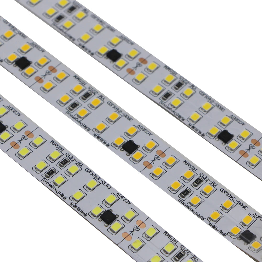 ruban led blanc 240leds adhésif moderne 5m 10m 220v smd2835
