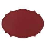 tapis table moderne bleu vert orange gris marron cuir bordure ornée respectueux environnement