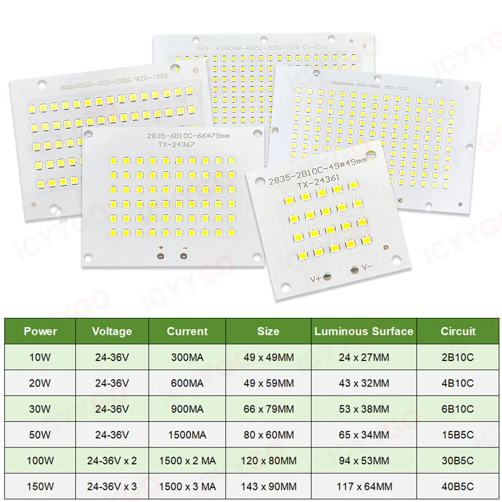 plaque led rectangulaire blanche diodes smd2835 éclairage extérieur jardin lampadaire moderne