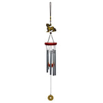 cloches vent clochette artisanale bronze papillons poissons suspendus décor intérieurextérieur ornement métallique plateau bois