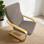 coussin chaise moderne poche bleu marine motif feuilles vert olive rayures