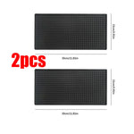 tapis barre silicone néoprène moderne perforé noir durable résistant chaleur comptoir maison