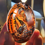 œufs dragon vert orange bleu violet réaliste écailles détails fins décor maison cadeau fantastique