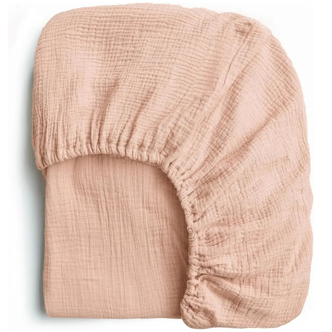 drap housse lit bébé coton polyester 130x70cm uni beige clair moderne ans