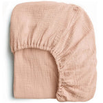 drap housse lit bébé coton polyester 130x70cm uni beige clair moderne ans