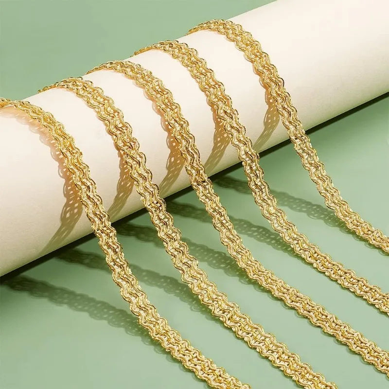 ruban decoratif doré rayures horizontales texture tissée classique élégant adhésif 15mm largeur opacité ciseaux