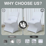housses chaise pliante blanches unies moderne machine lavables poches élastiques