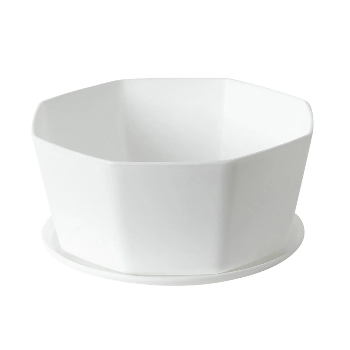 cache pot moderne plastique blanc gris noir jaune hexagonal plante intérieure drainage set pièces