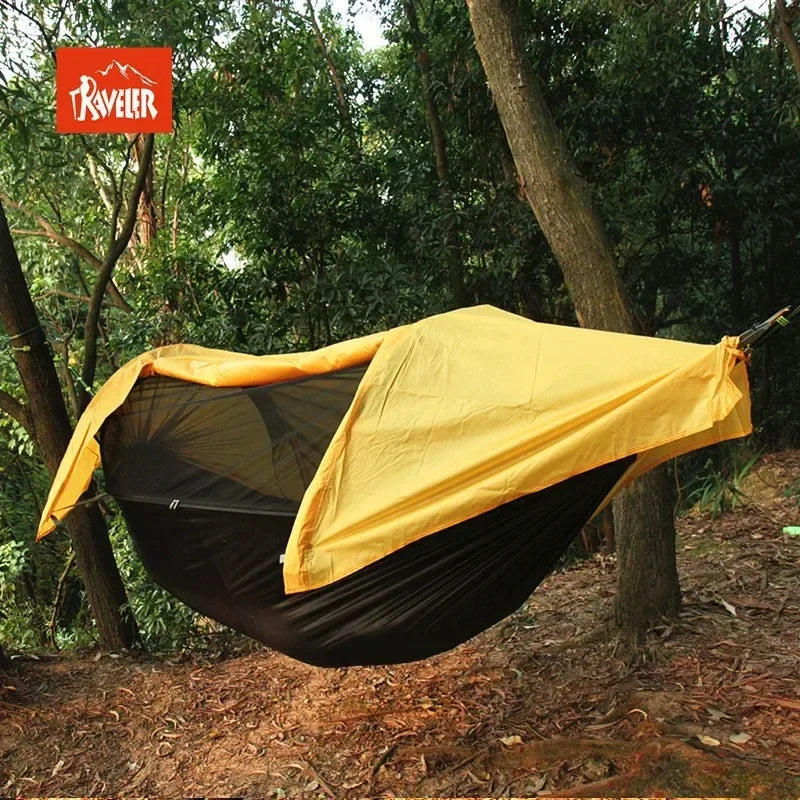 hamac camouflage adulte extérieur noir marron vert olive sécurité bâche rangement camping
