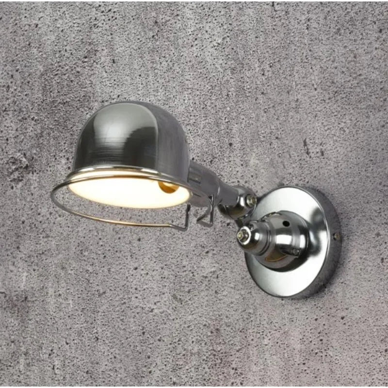 lampe murale articulée industrielle moderne vert gris blanc rouge noir opacité LED Edison