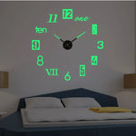 horloge murale moderne minimaliste multiple pièces couleurs vert fluo noir or argent rouge