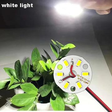 LED 3W 32MM SMD 5730 10PIECES Blanc Chaud Circulaire DIY Industriel
