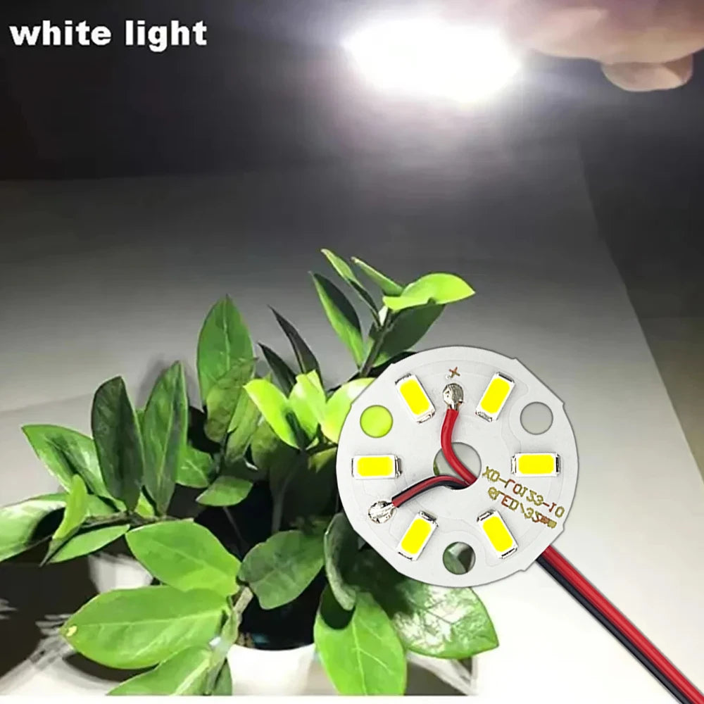 LED 3W 32MM SMD 5730 10PIECES Blanc Chaud Circulaire DIY Industriel