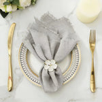 lot 10 serviettes table coton naturel rustique décoration maison