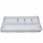 boîte rangement transparente pièces montre compartiments séparateurs pratique moderne espaces grandes petites dimensions clips