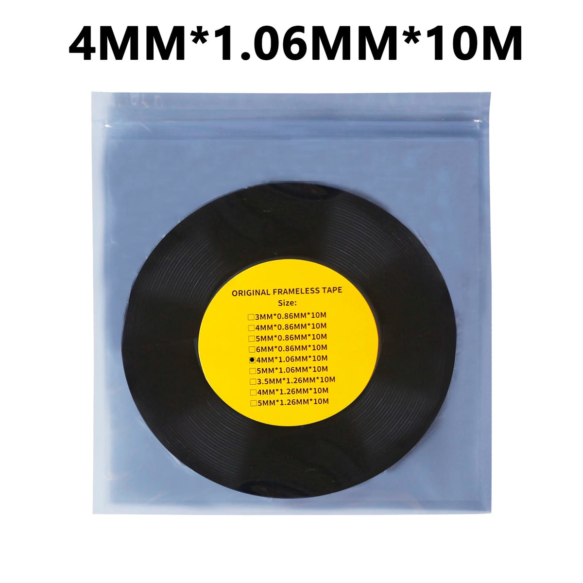 ruban adhésif mousse double face noir 3mm 4mm 5mm 6mm 10m longueur