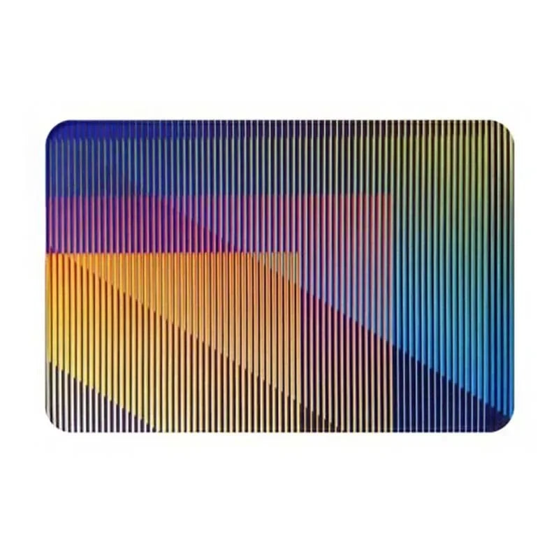 tapis sol moderne multicolore rayures antidérapant résistant décoloration entrée bain extérieur 30x50cm 40x60cm