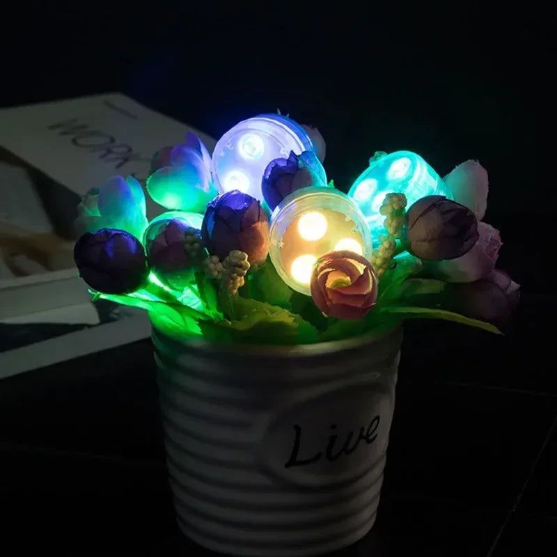 lampe led sous marine rgb transparente moderne ip68 batterie piscine décoration mariage vacances