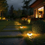 lumière solaire led moderne autoadhésive extérieure blanc ip65 12vacs 4pcs 8pcs