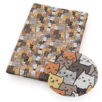 tissu polyester chats motif moderne rose clair bricolage couture quilting artisanal rapide respirant environnement