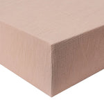 drap housse lit bébé coton polyester 130x70cm uni beige clair moderne ans
