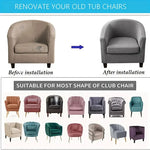 fauteuil moderne housse protectrice tissu motifs géométriques couleur beige gris adhésif fixations machine lavable