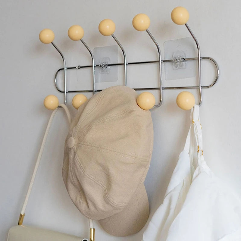 porte sacs mural moderne sacs tissu clips transparents rangement maison