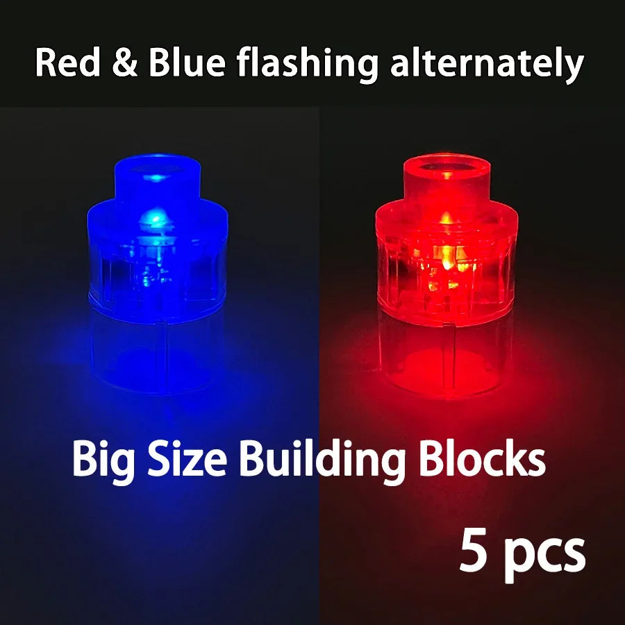 projecteur led transparent jaune bleu rouge vert moderne jouet construction bloc autobloquant grande taille