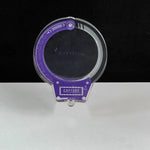 porte clés moderne transparent violet bleu vert noir étiquette capture warning plastique
