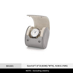 boîte montres cuir moderne gris clair bleu clair slots réutilisable respectueux environnement