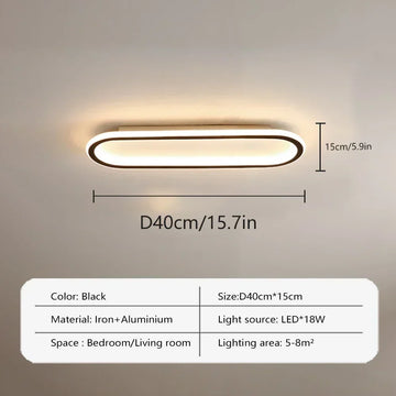 lampe led moderne ovale aluminium noir 40 60 80 cm blanc opaque autonomes