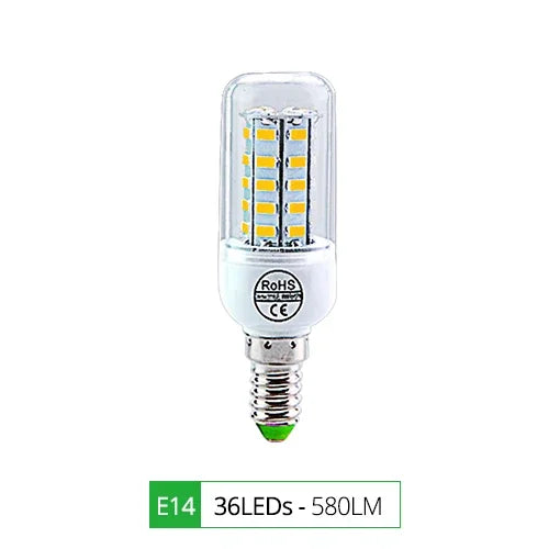 ampoule led e27 e14 56 leds 999 lumens blanc vert grains maïs moderne