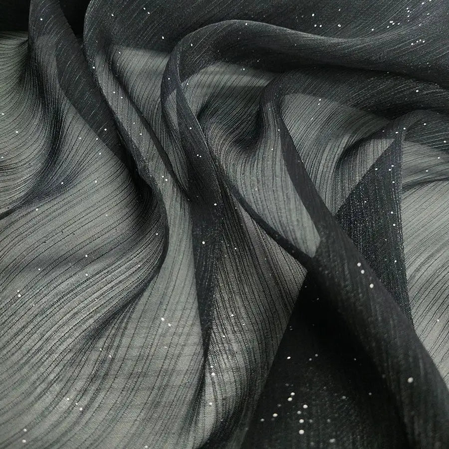 tulle paillettes dorées bleu nuit noir translucide élégant mariage robe jupes cérémonie glamour polyester