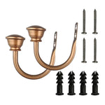 boucles rideaux fer noir bronze classiques fixations vis