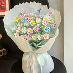 bouquet fleurs artificielles céramique multicolore décoration intérieure extérieure moderne anniversaire noël valentin mariage