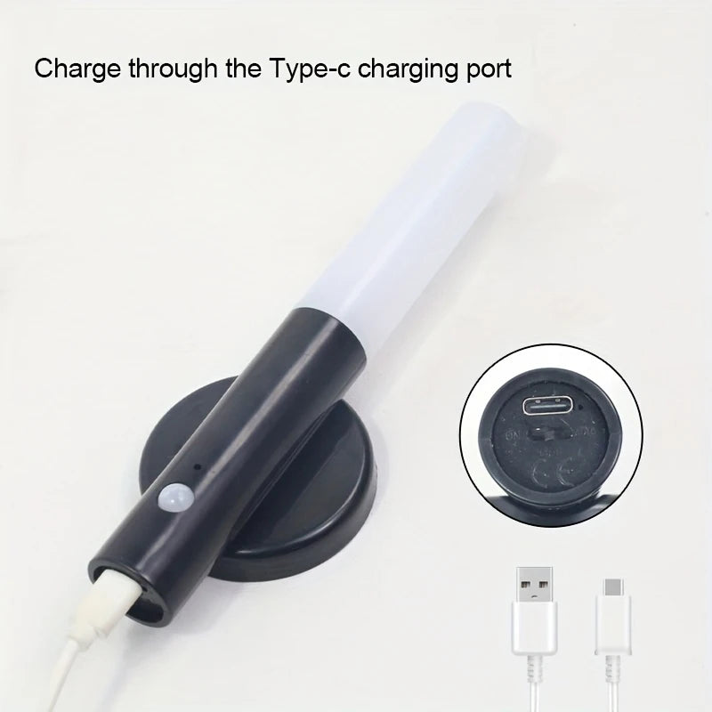 lampe murale led motion sensor blanc noir minimaliste charge usb tactile