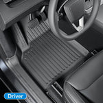 tapis sol voiture noir rayures horizontales modernes avant arrière coffre dossier