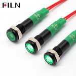 ampoule led 12v 24v bleu rouge vert jaune blanc métal brillant moderne vis câble