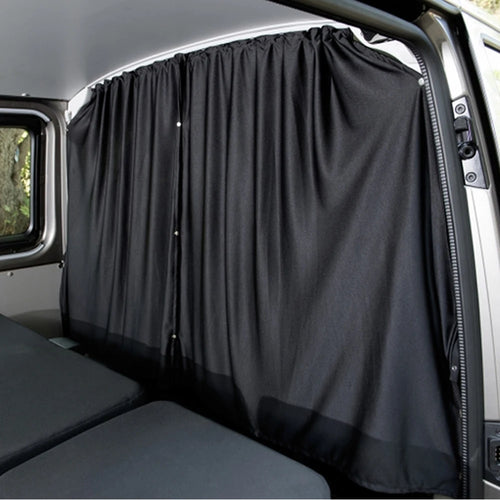 rideau voiture noir uni opaque moderne coussins tête table pliante
