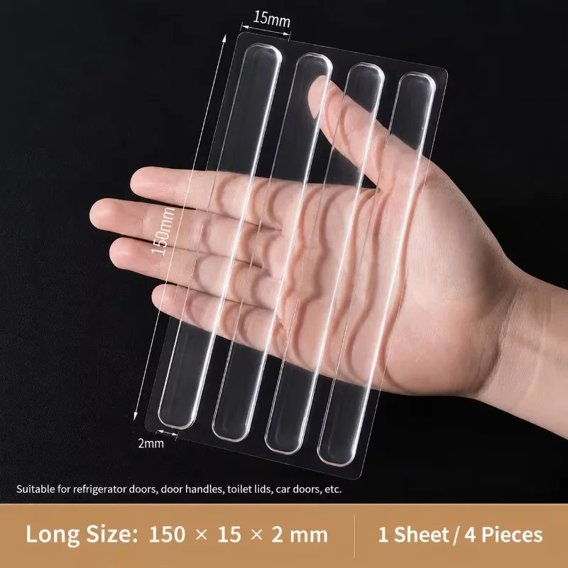 rubans anti collision transparents adhésifs utilitaires pratique tiroir armoire porte réfrigérateur toilettes 3pcs 4pcs