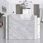panneaux decoratifs murals marbre gris blanc adhésifs imperméables anti moisissures modernes resistant humidité respectueux