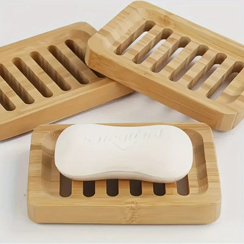 support savon bois naturel rayures minimaliste salle bains conteneur porte savon hygiène bain objet