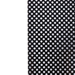 grille ventilation opaque moderne noir blanc perforations régulières fenêtre isolation thermique